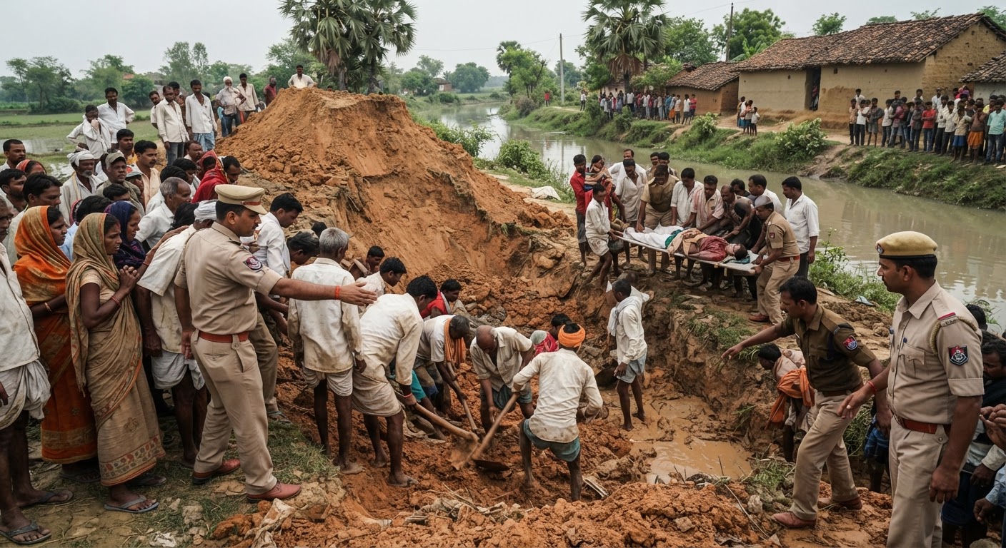 दर्दनाक हादसा! अररिया में मिट्टी धंसने से दो बच्चों की मौत