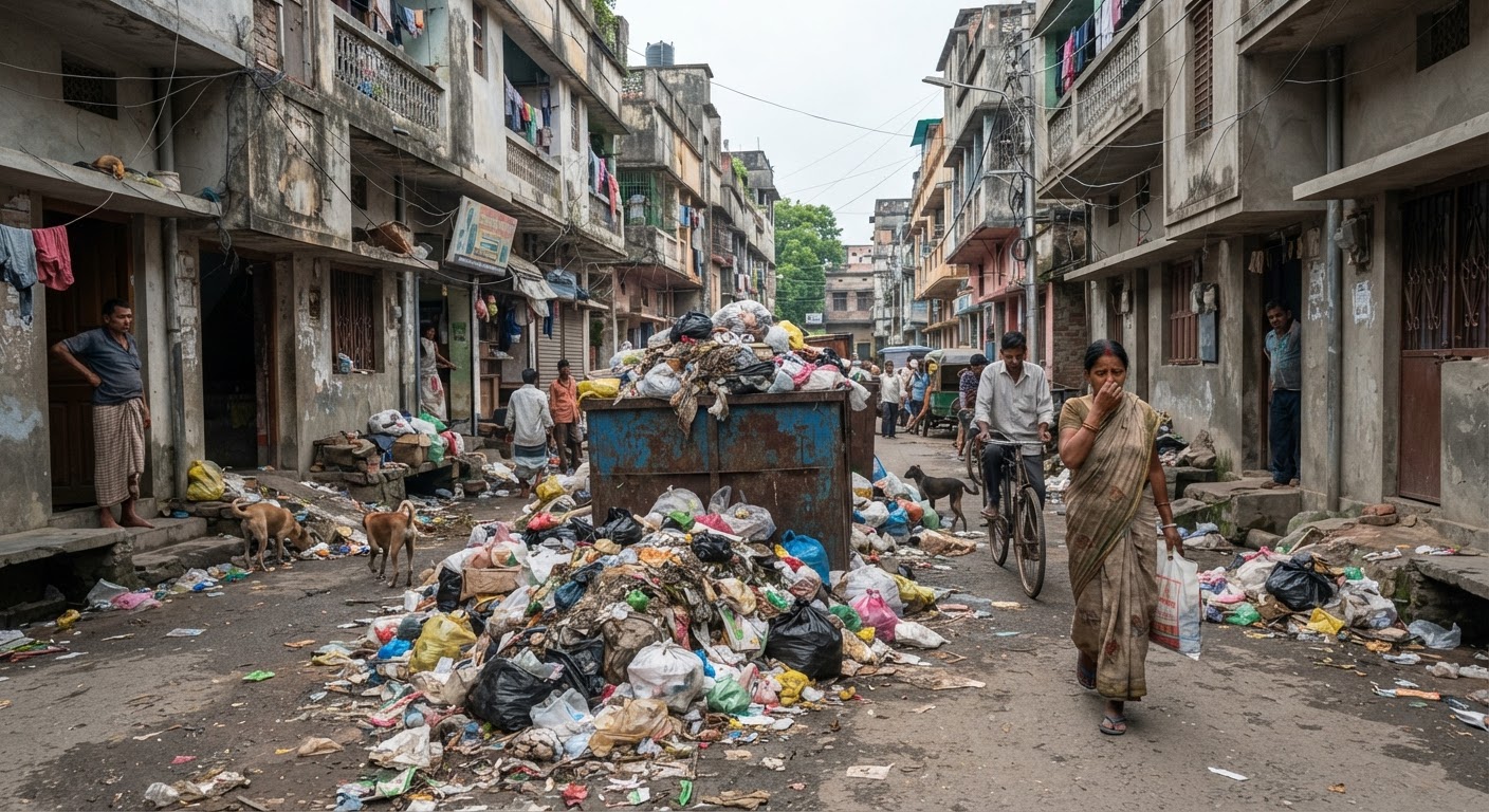 भागलपुर में सफाई संकट: कूड़ा उठाने वाले कर्मचारियों की भारी कमी से शहर परेशान