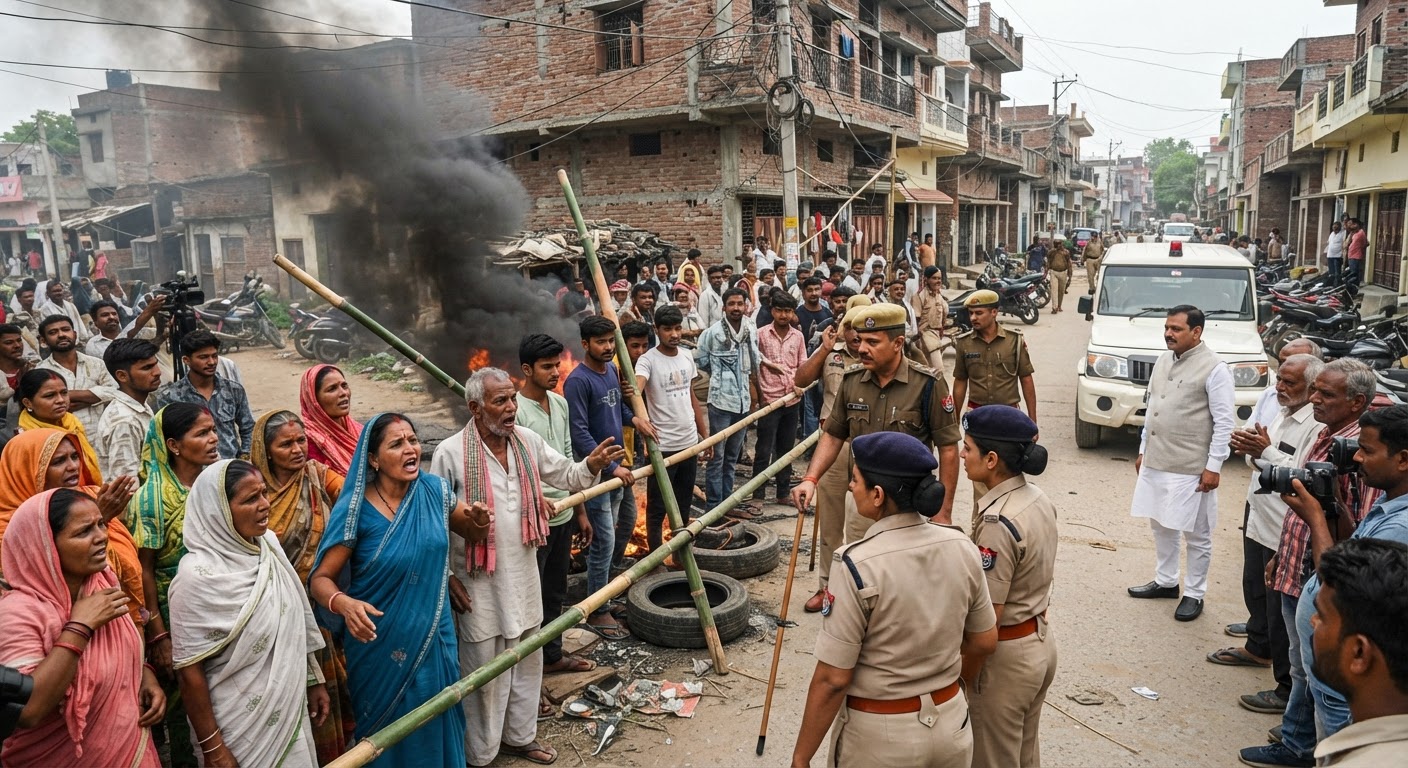 भागलपुर में बिजली कटौती पर हंगामा, सड़क जाम और अधिकारियों की एंट्री