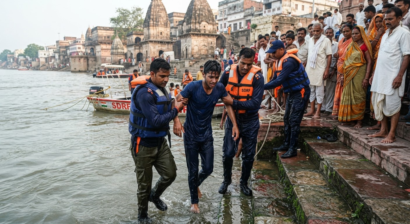 बढ़ानाथ घाट पर डूबे रहे युवक की जान SDRF ने बचाई