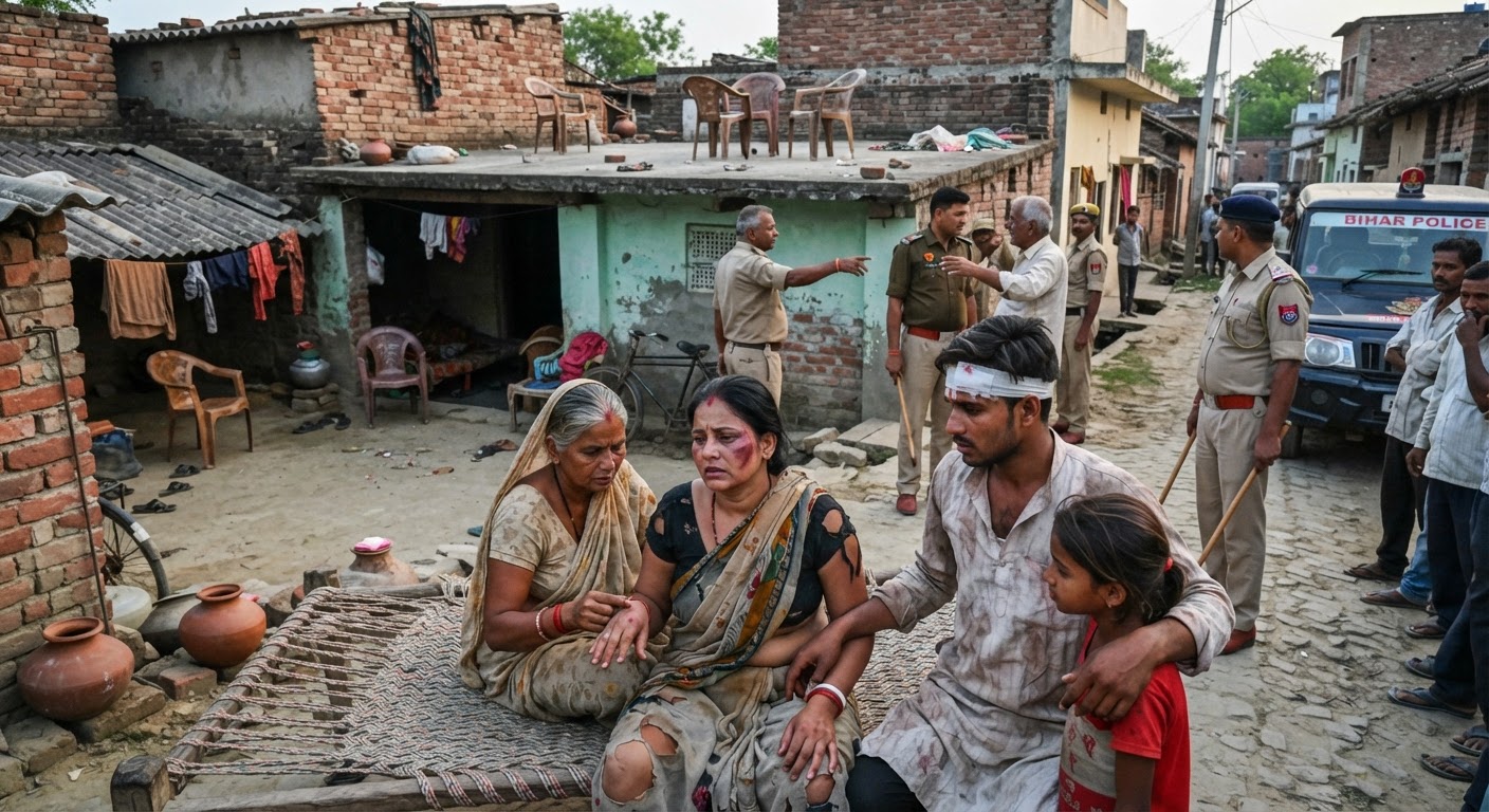 भागलपुर में शराब पार्टी का विरोध करने पर महिला और उसके परिवार पर खूनी हमला