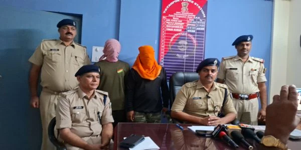 भागलपुर में बड़ा अपराध टला, हथियार और कारतूस के साथ दो बदमाश गिरफ्तार