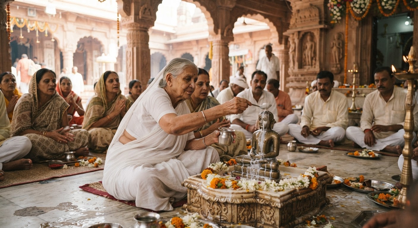 श्रीमहाaparv पर भागलपुर में जैन समाज ने मनाया उत्तम आर्जव धर्म