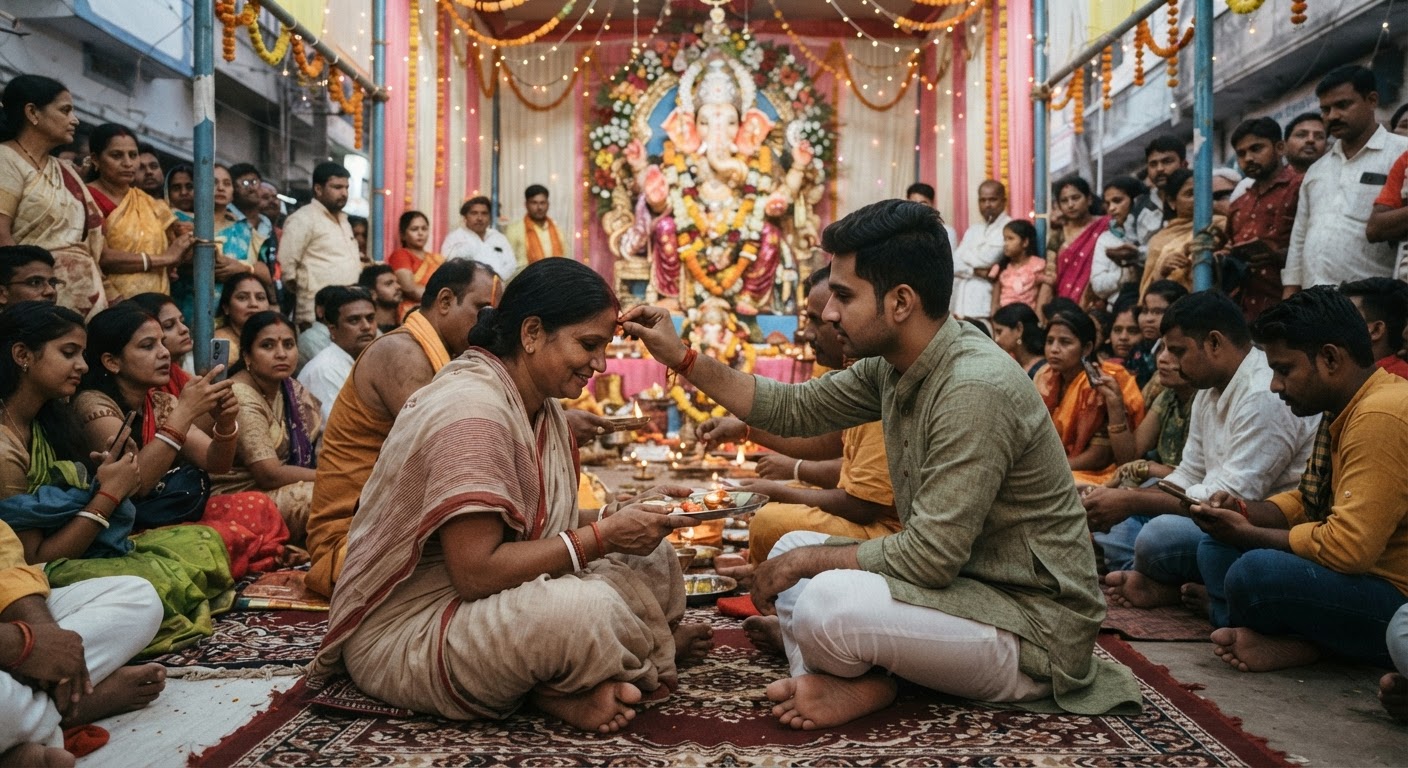 भागलपुर गणेश महोत्सव में मातृ पूजन ने जीता सबका दिल, जानिए सातवें दिन क्या हुआ खास