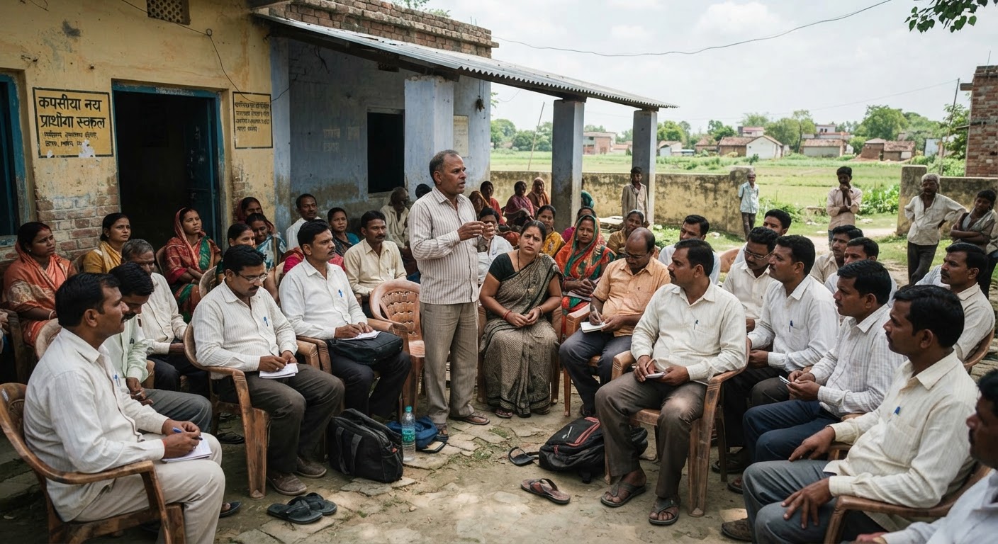 पतरघट में बीपीएससी हेडमास्टरों की बैठक, वेतन विसंगति पर चर्चा