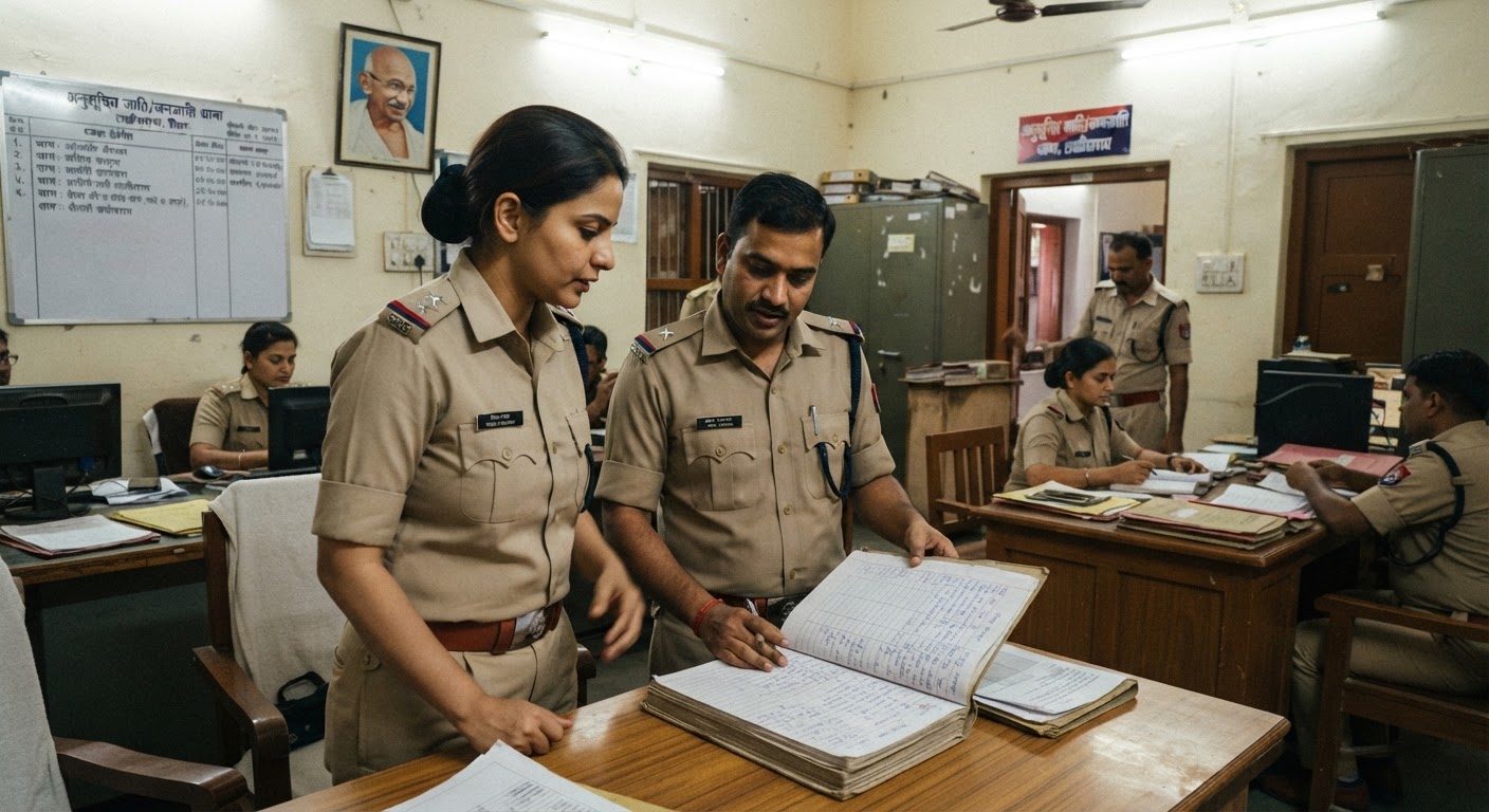लखीसराय एसपी प्रेरणा कुमार ने एससी-एसटी थाने का किया औचक निरीक्षण