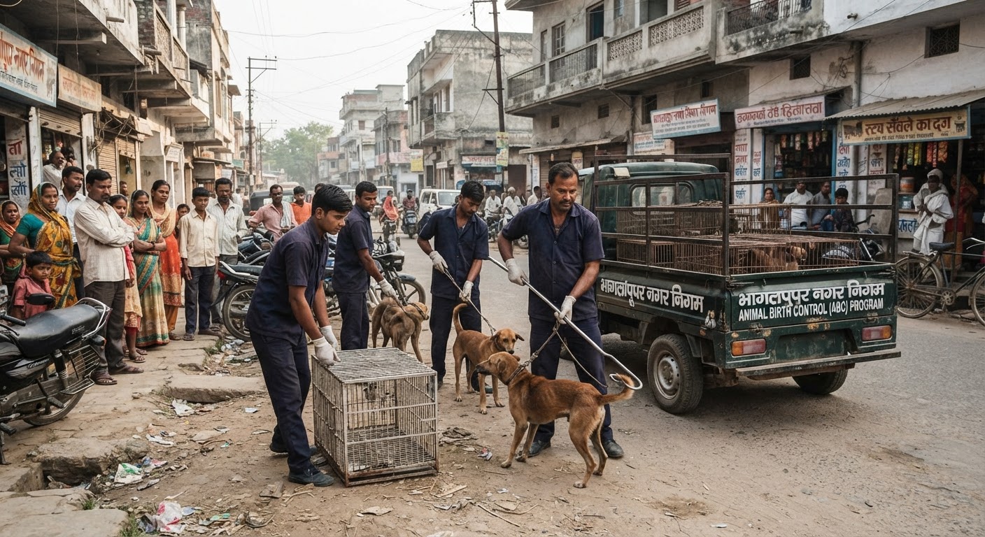 भागलपुर में आवारा कुत्तों पर बड़ा एक्शन, निगम ने पकड़े 480 कुत्ते