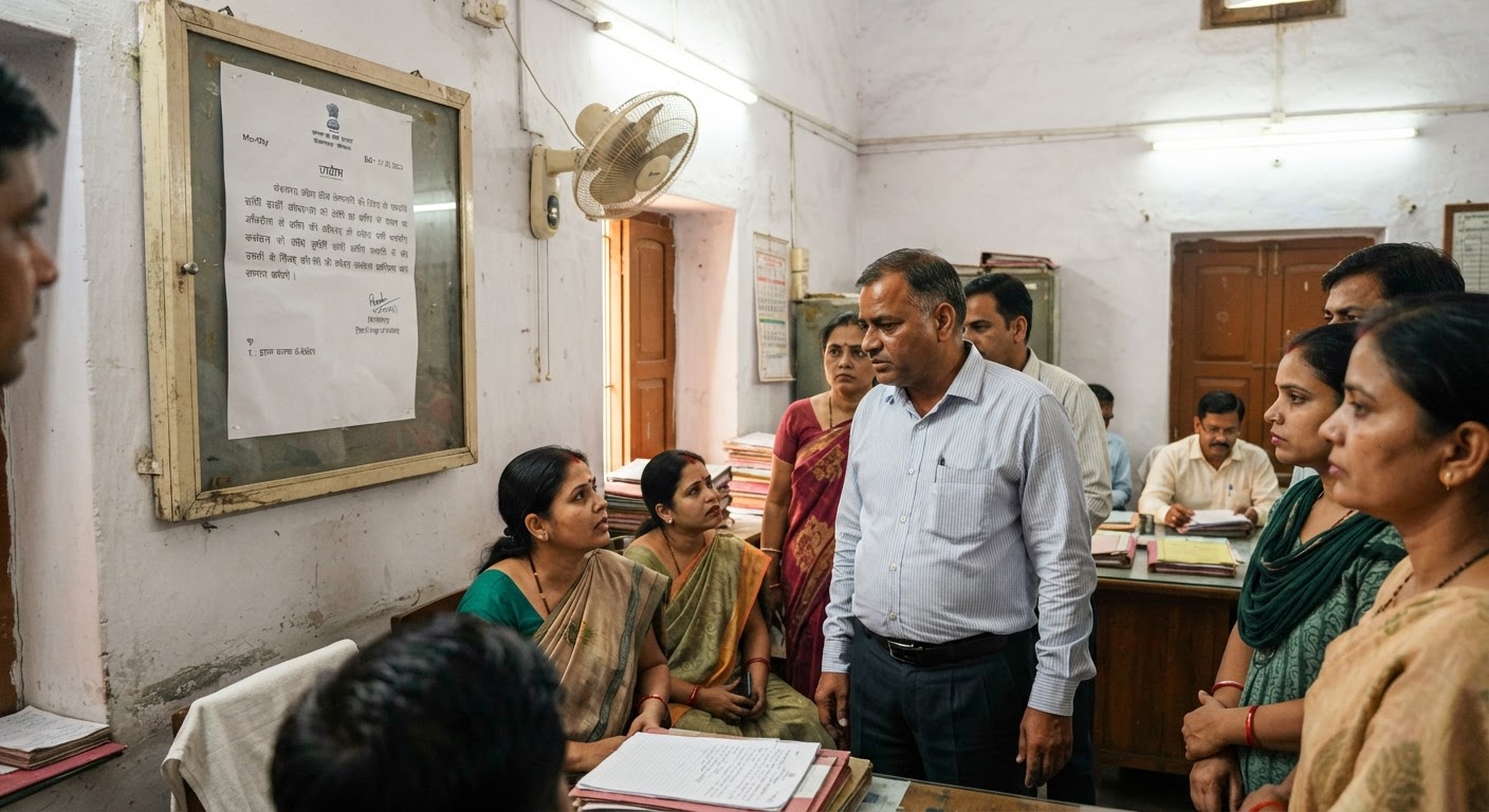 भागलपुर बीडीओ की बड़ी कार्रवाई, बैठक से गायब कर्मियों का एक दिन का वेतन काटा