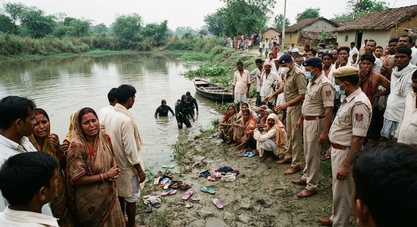भागलपुर में बड़ा हादसा: कर्मा-धर्म पर्व पर स्नान करने गए छह बच्चों की तालाब में डूबकर दर्दनाक मौत