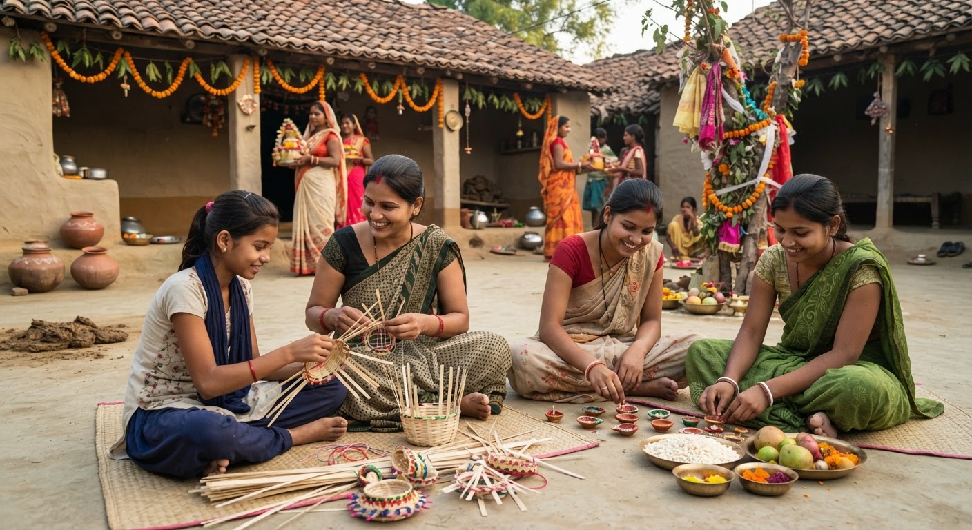 बांका में भाई-बहन के प्रेम का पर्व कर्मा पूजा की जोरदार तैयारी