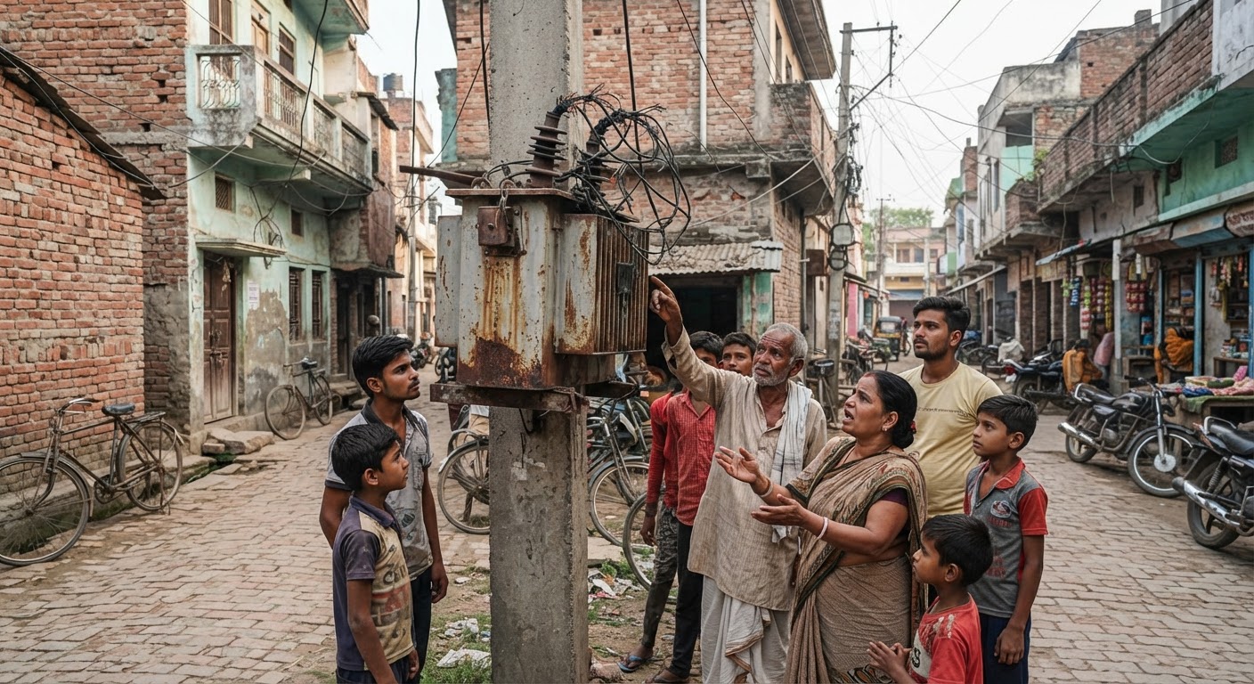 अकबरनगर में ट्रांसफॉर्मर खराब होने से बिजली गुल, लोग परेशान
