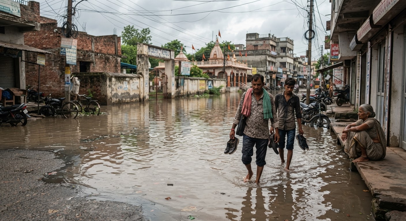 सुल्तानगंज में जलभराव से बढ़ी मुश्किलें, विधायक से गुहार