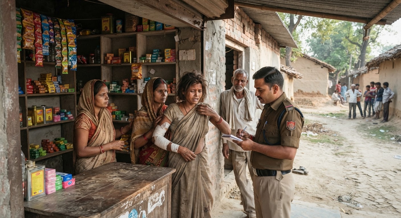भागलपुर में उधार सामान देने से मना किया तो महिला दुकानदार पर जानलेवा हमला