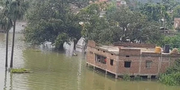 नवगछिया में गंगा-कोसी का जलस्तर घटा, तटबंधों पर अब भी खतरा