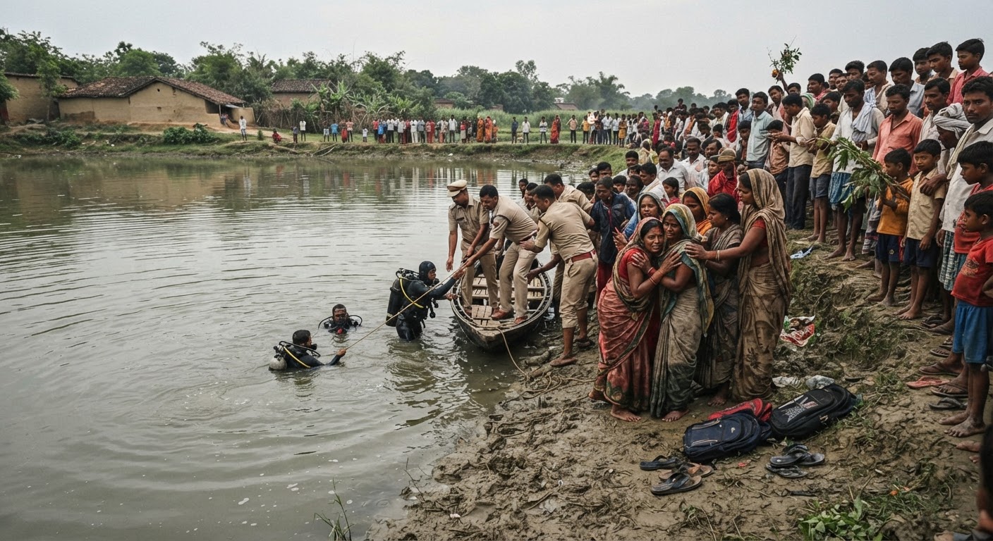 बांका में बड़ा हादसा, कर्मा-धर्मा पूजा के दौरान तीन स्कूली छात्राओं की पानी में डूबकर मौत