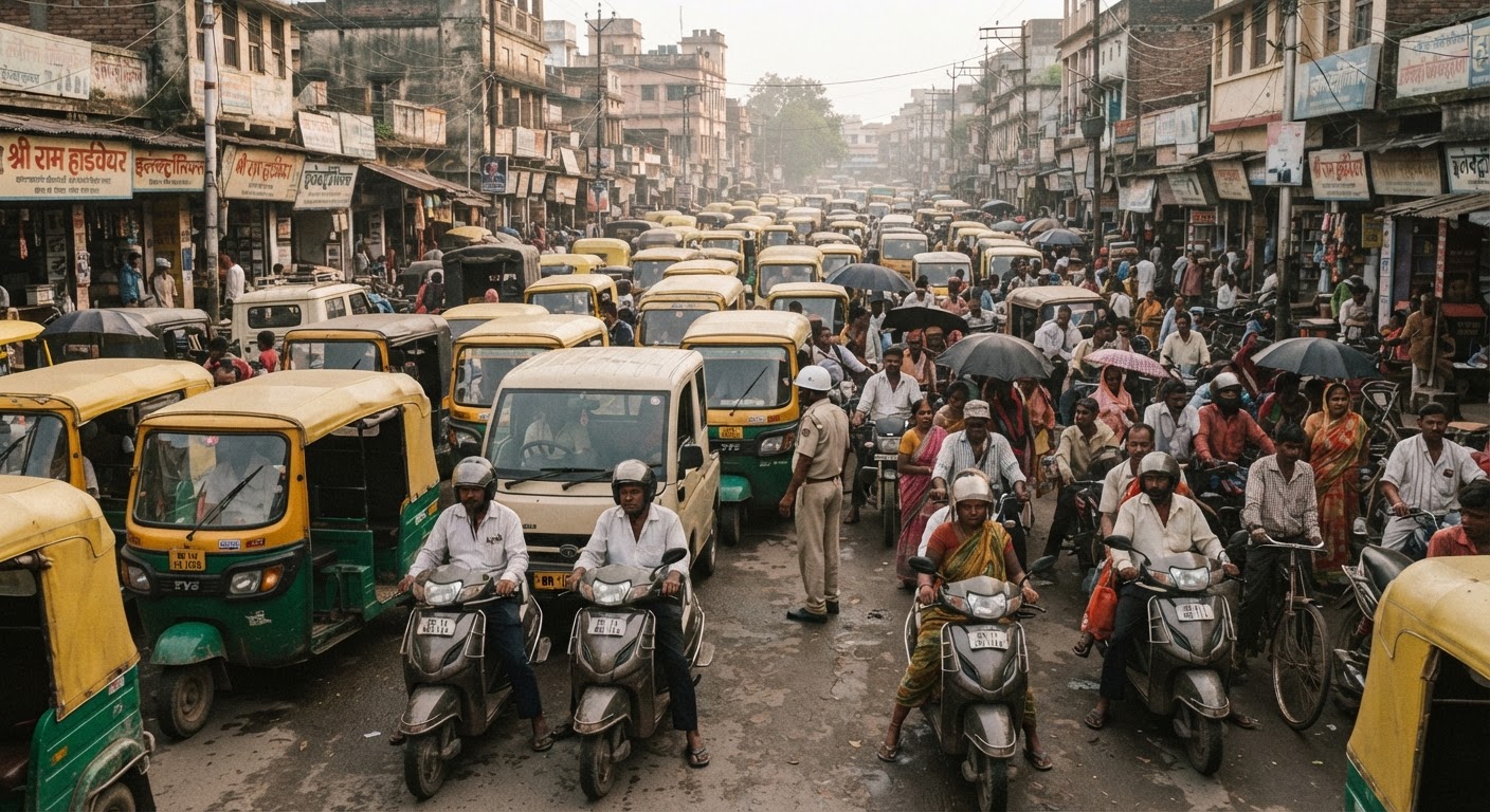 भागलपुर में भारी ट्रैफिक जाम ने बढ़ाई मुश्किलें, परेशान हुए लोग