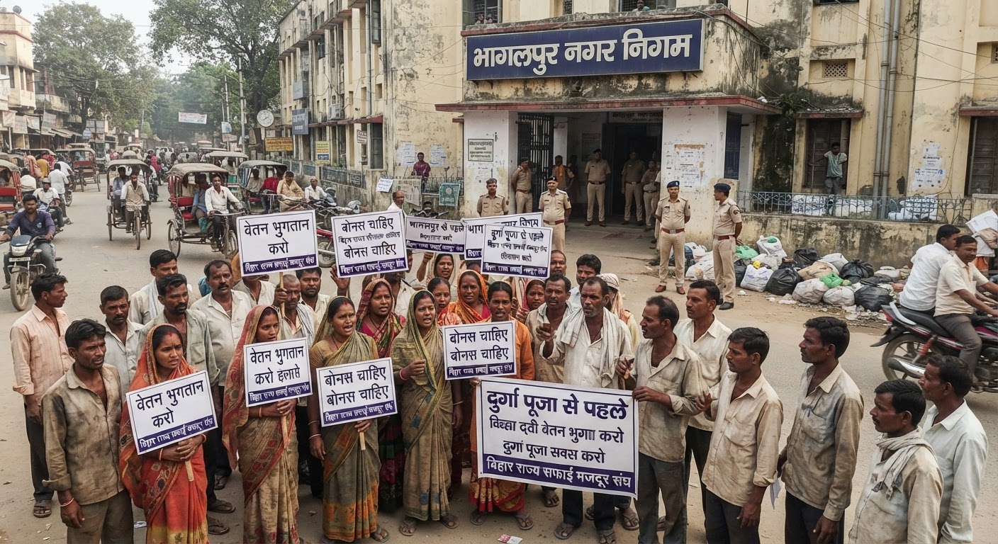 दुर्गा पूजा से पहले सफाई कर्मचारी हड़ताल की चेतावनी, जानिए क्या है मामला