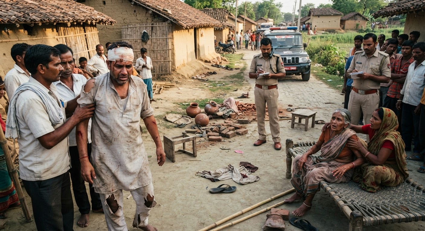अरेरिया में खूनी संघर्ष, आपसी विवाद में पांच लोग घायल
