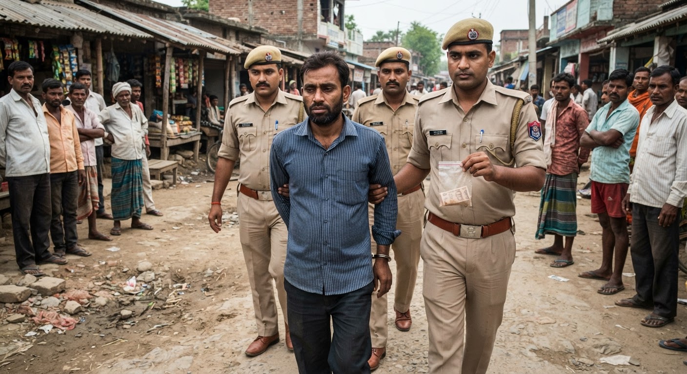 बड़ी कामयाबी: पोठिया पुलिस ने स्मैक और नकदी के साथ शख्स को दबोचा