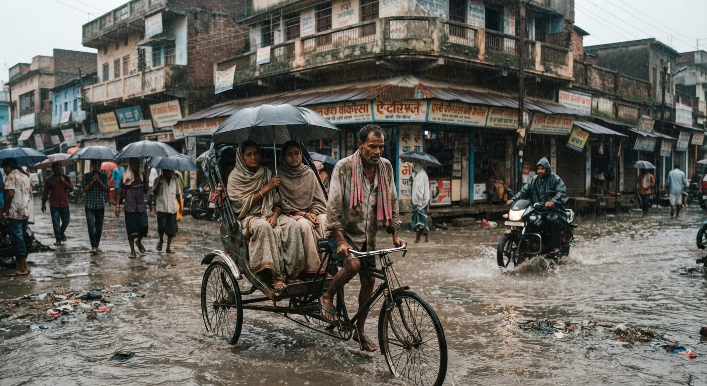 चक्रवात अर्णब का असर! भागलपुर में झमाझम बारिश से गिरा तापमान