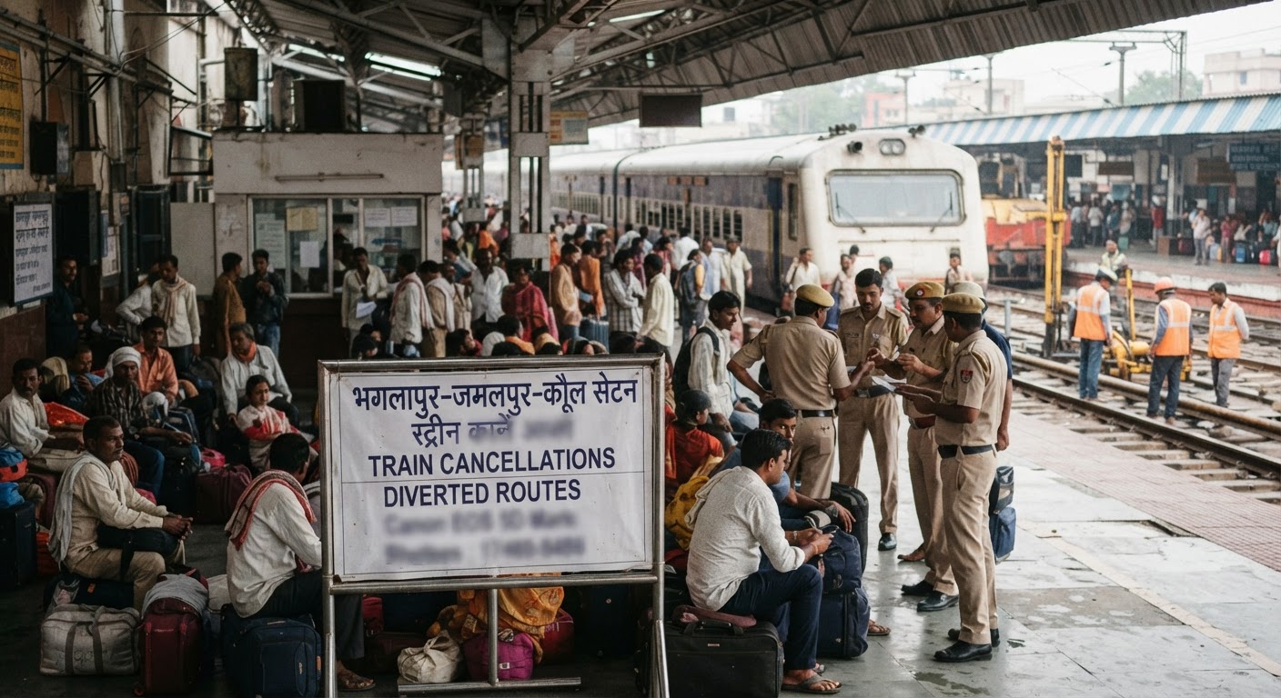 भागलपुर-किउल रेलखंड पर आज ट्रेनें रद्द, घर से निकलने से पहले चेक करें लिस्ट