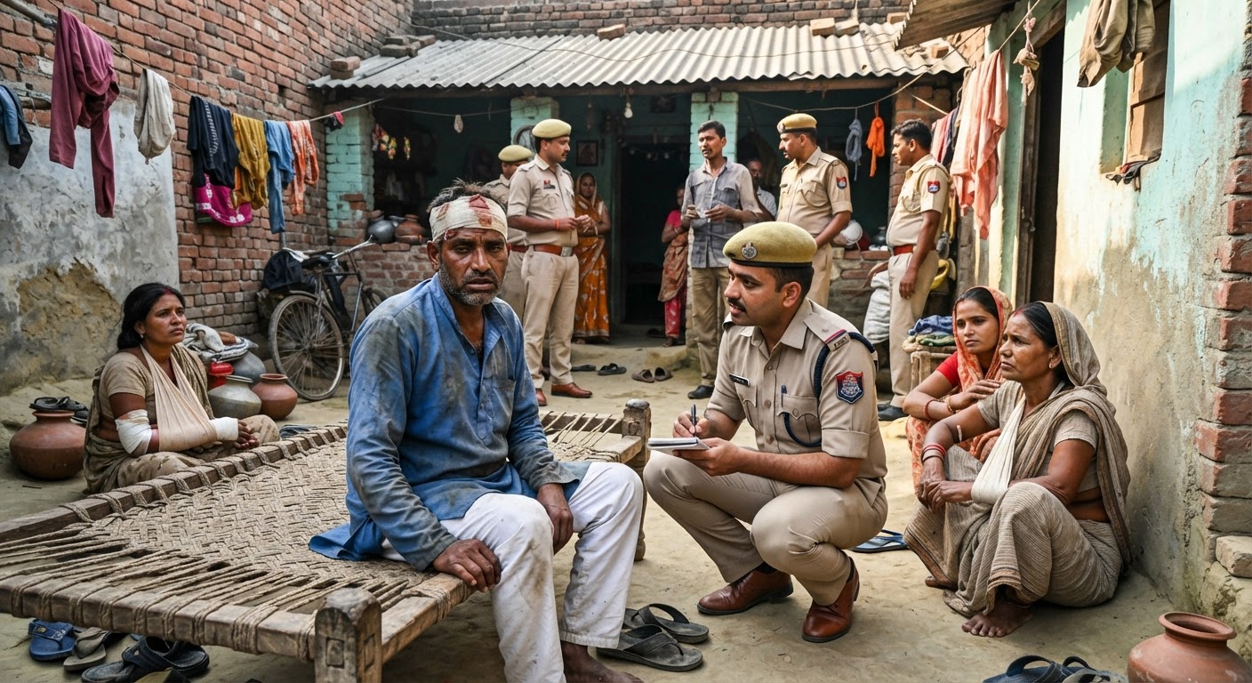 अररिया के धमा गांव में खूनी संघर्ष, पति-पत्नी गंभीर रूप से घायल