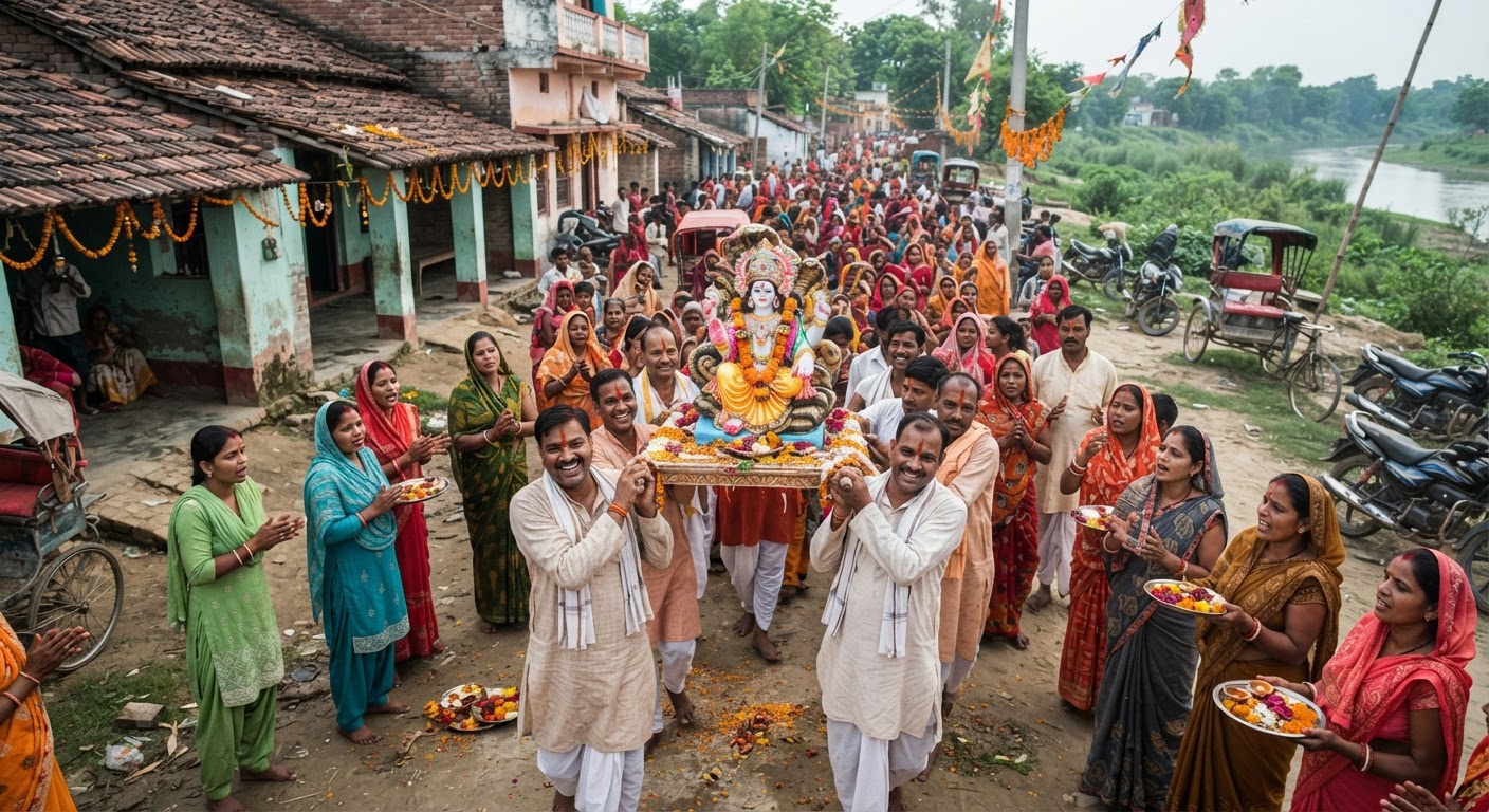अनंत चतुर्दशी का पर्व बांका ब्लॉक में भक्तिभाव से मनाया गया