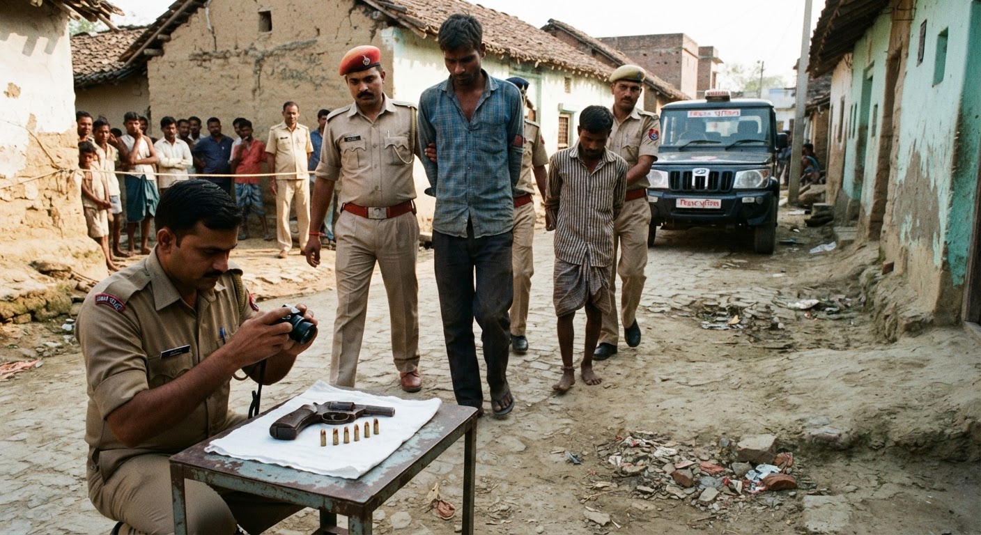 सौलबजार पुलिस की बड़ी कार्रवाई, कांप गांव से दो अपराधी अवैध हथियार के साथ गिरफ्तार