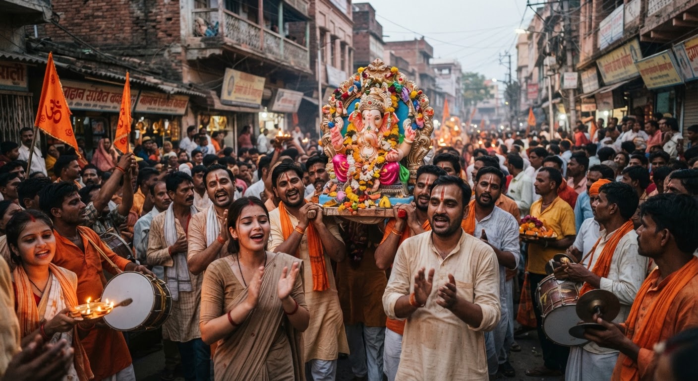 श-ha-dar-kar-ne-wa-la! भागलपुर में श्रद्धा और उल्लास के साथ मनाया गया अनंत चतुर्दशी का पर्व