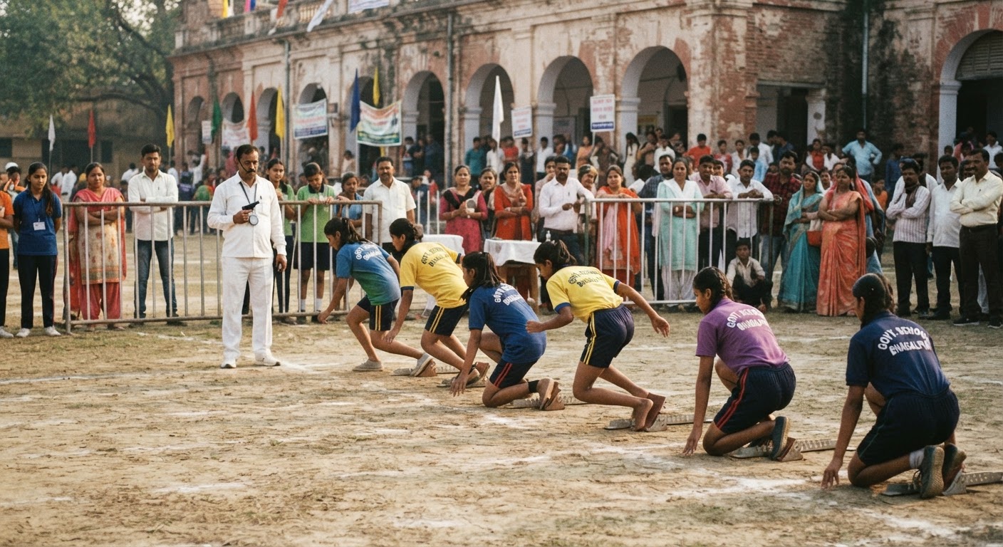 भागलपुर में शानदार जिला स्तरीय स्कूली खेलकूद प्रतियोगिता शुरू