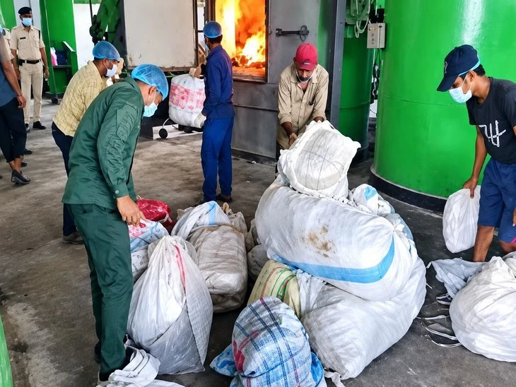 भागलपुर में किशनगंज पुलिस ने नष्ट किए 345 किलो से ज्यादा अवैध मादक पदार्थ
