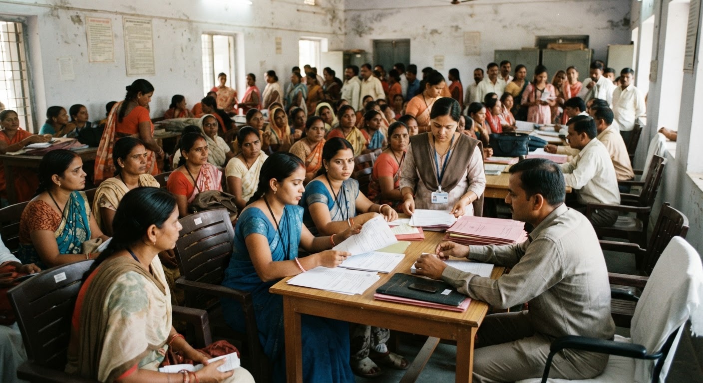 सहरसा: कस्तूरबा विद्यालयों में नौकरी के लिए भारी भीड़, पहुंचे पढ़े-लिखे युवा