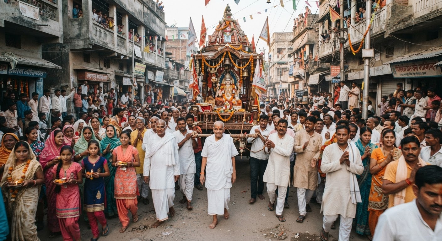 किशनगंज में धूमधाम से संपन्न हुआ दशलक्षण पर्व, निकाली गई भव्य रथयात्रा