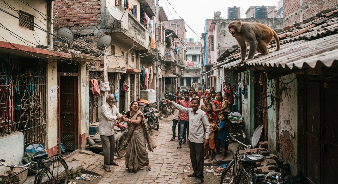 नाथनगर में खूंखार बंदर का आतंक जारी