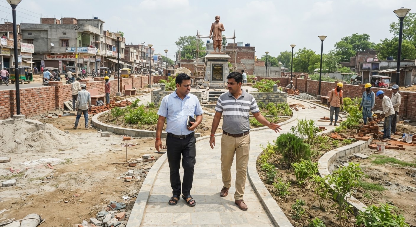 भागलपुर में तिलकामांझी स्मारक पार्क का निर्माण कार्य हुआ तेज