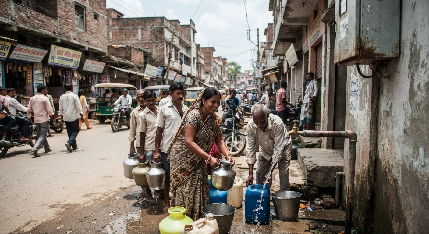 खुशखबरी! भागलपुर के वार्ड 8 और 17 में तीन दिन बाद पानी की आपूर्ति शुरू
