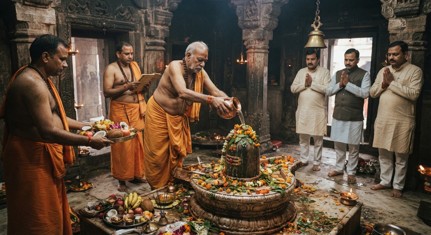 बाबा बूढ़ानाथ मंदिर में हुई सरकारी पूजा