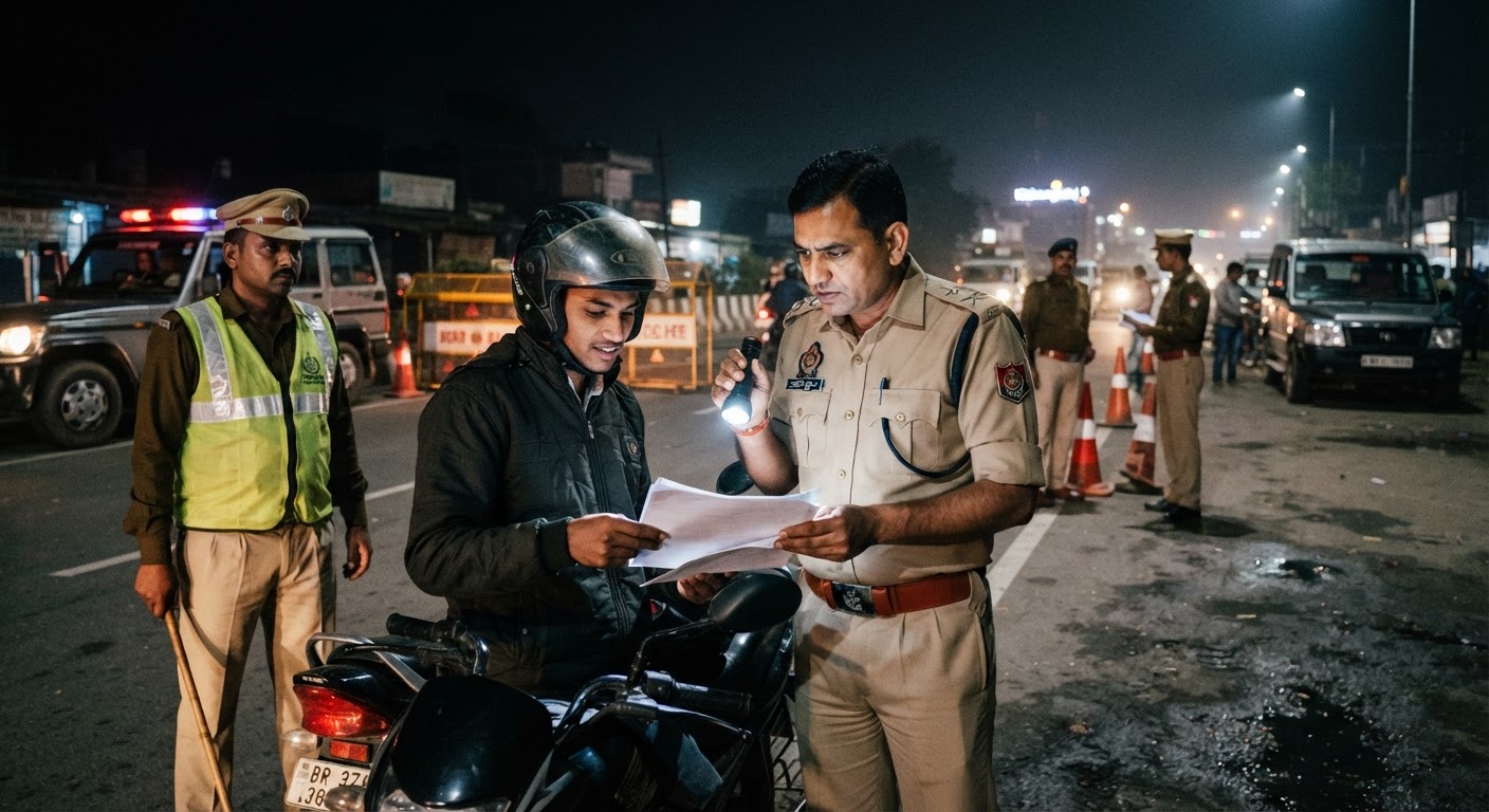 किशनगंज एसपी ने सड़क सुरक्षा और अपराध नियंत्रण के लिए की औचक वाहन जांच