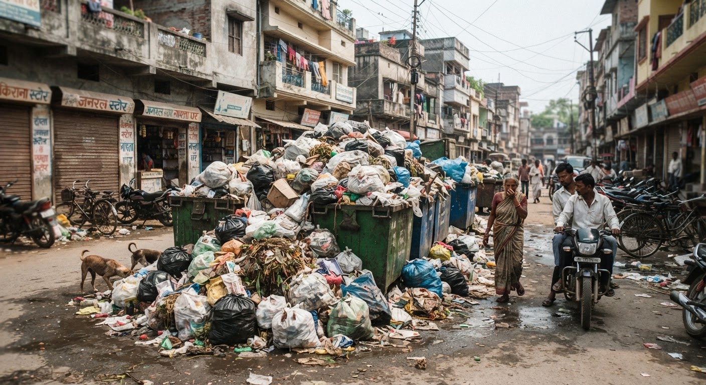 कनाकैथी डंपिंग यार्ड विवाद से भागलपुर में कचरा उठाव ठप