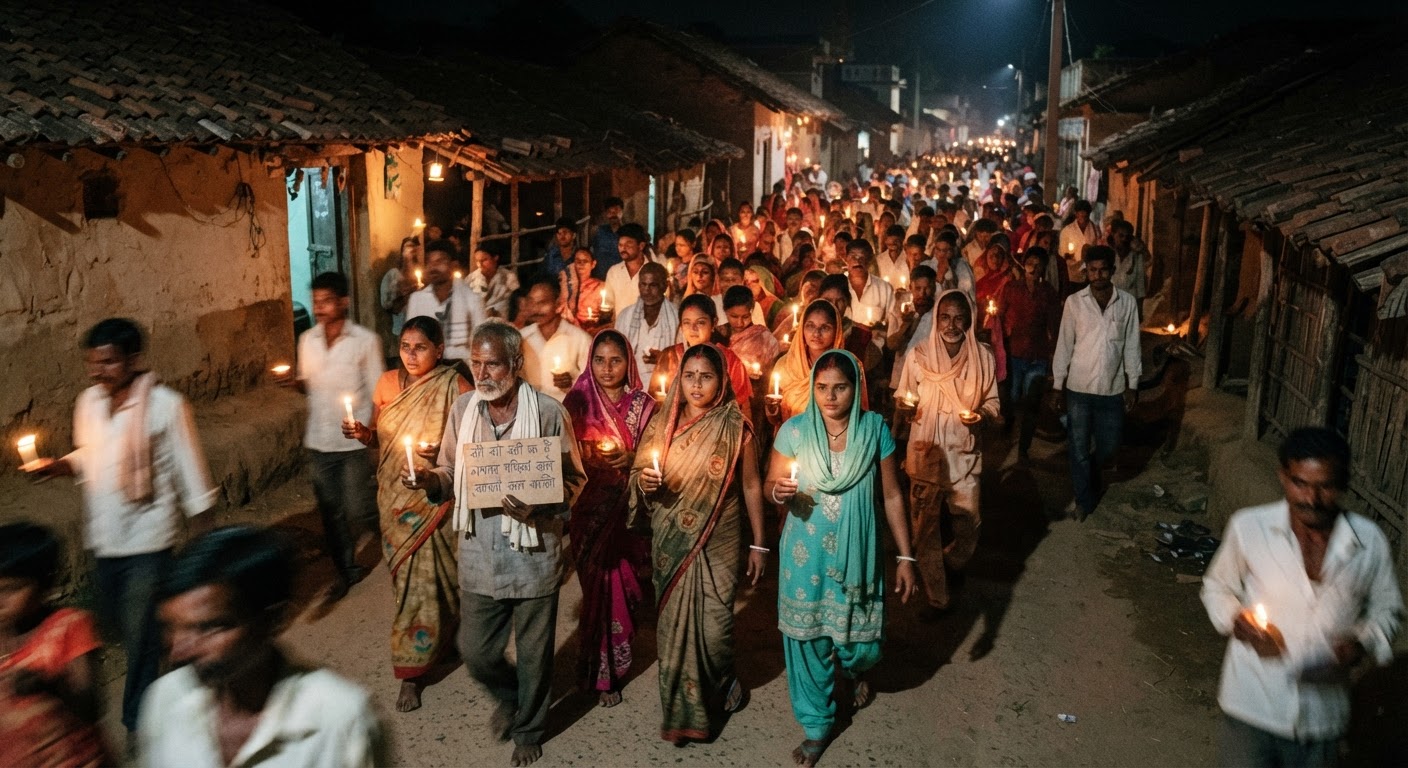 नगर परिषद बनाने के विरोध में सड़कों पर उतरे मणिकपुर के लोग
