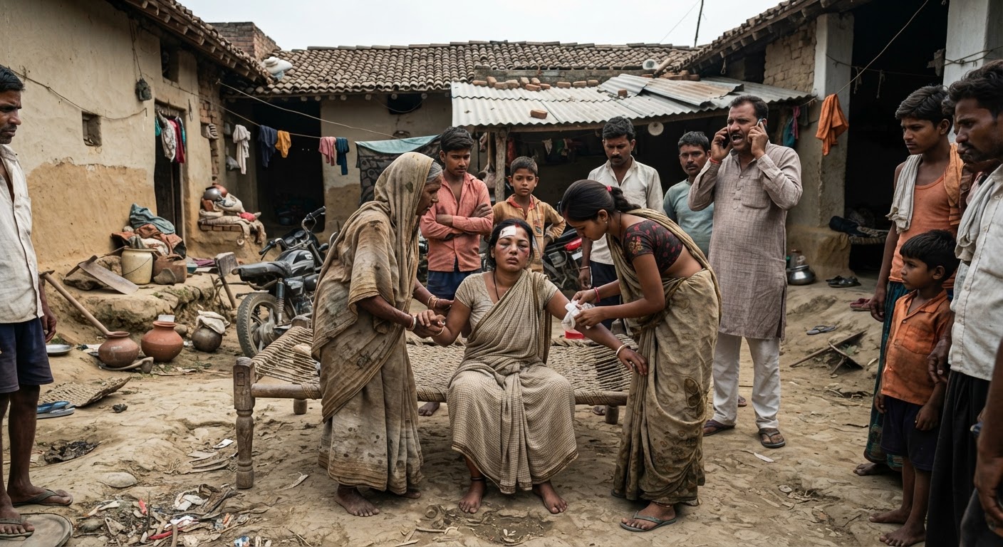 अरेरिया में खूनी संघर्ष, आपसी विवाद में महिला गंभीर रूप से घायल