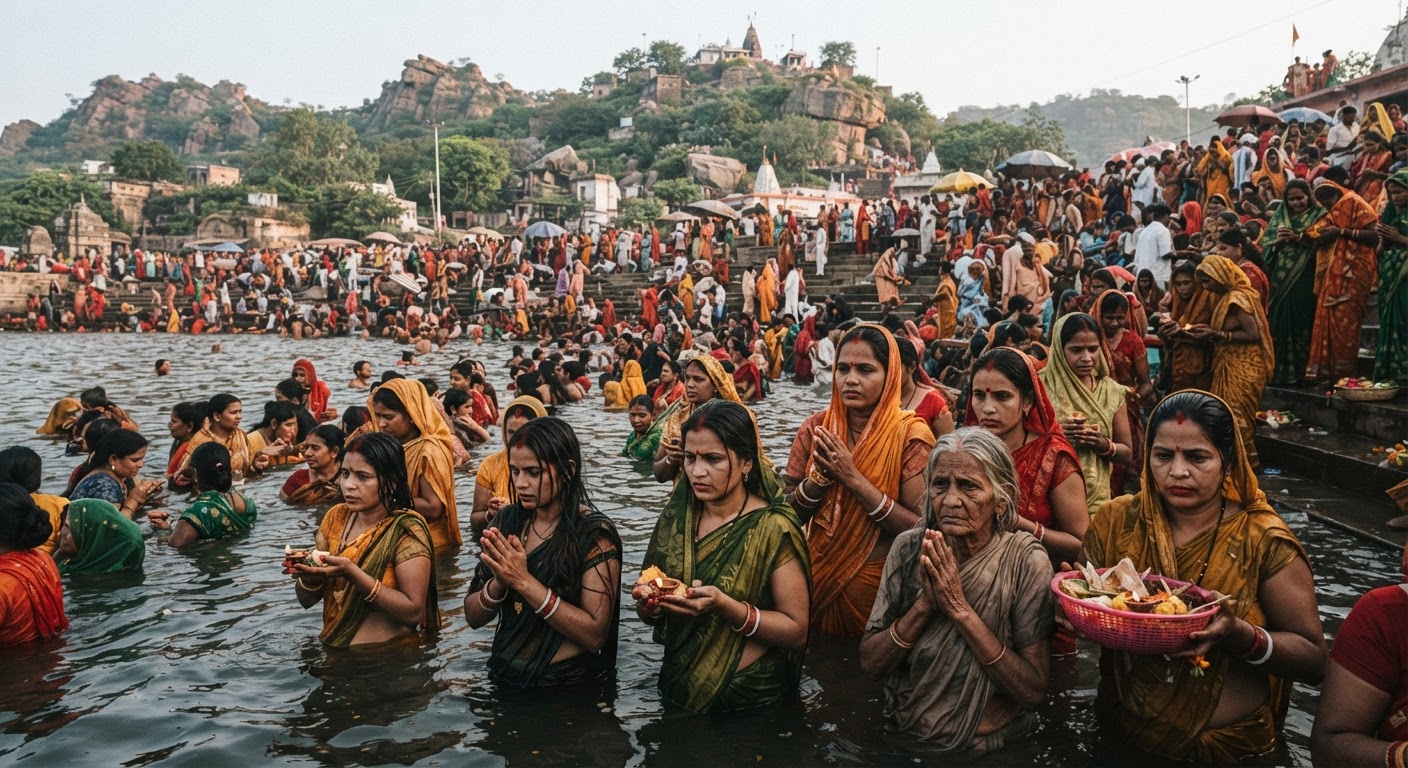 बांका के मंदार में जितिया पर्व पर उमड़ी भारी भीड़