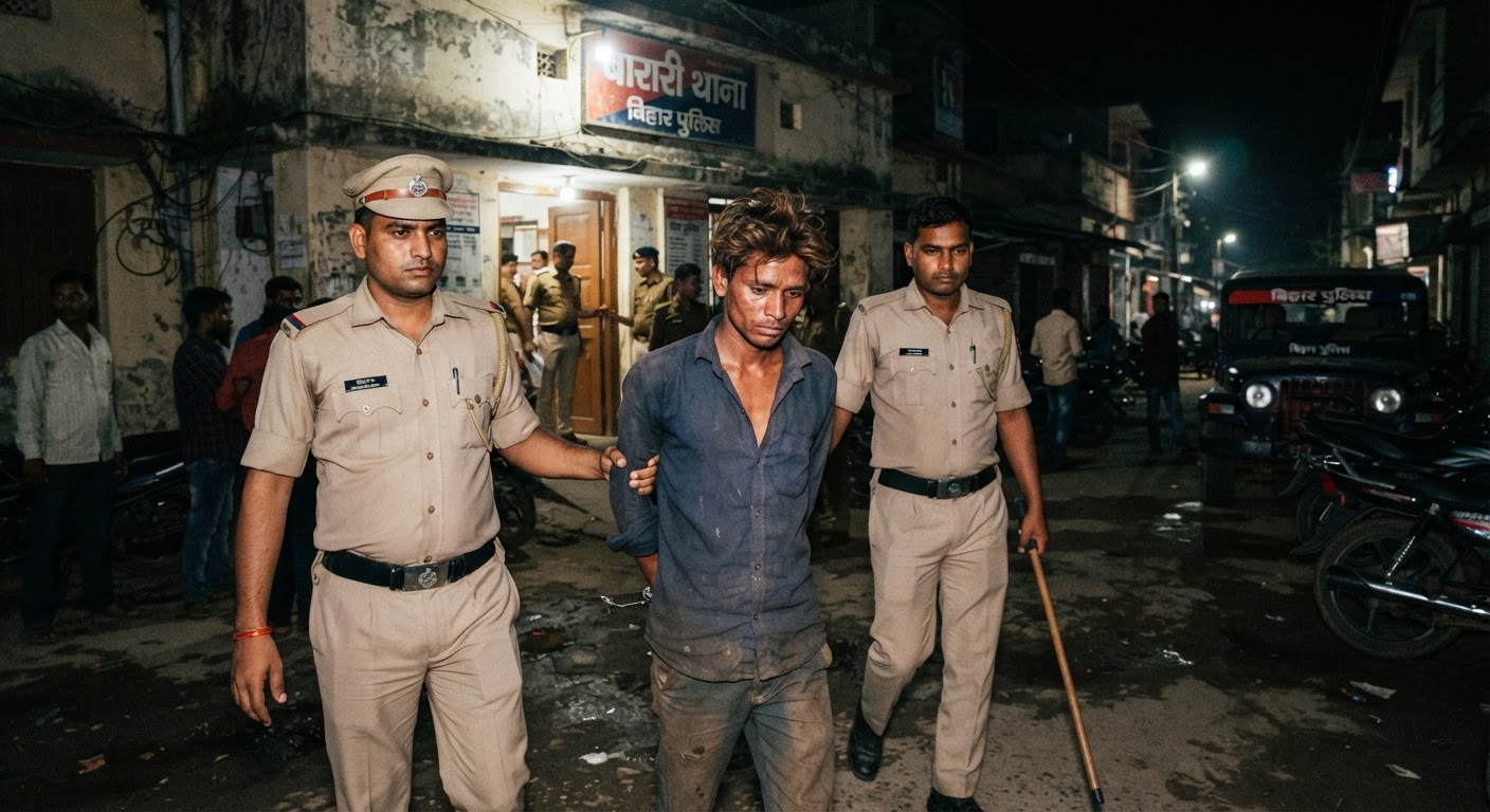 भागलपुर के बरारी में पुलिस ने पकड़ा अवैध हथियार के साथ 20 साल का युवक