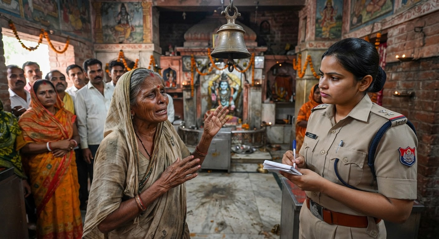 भारीडीह शिव मंदिर में चोरी, मची सनसनी