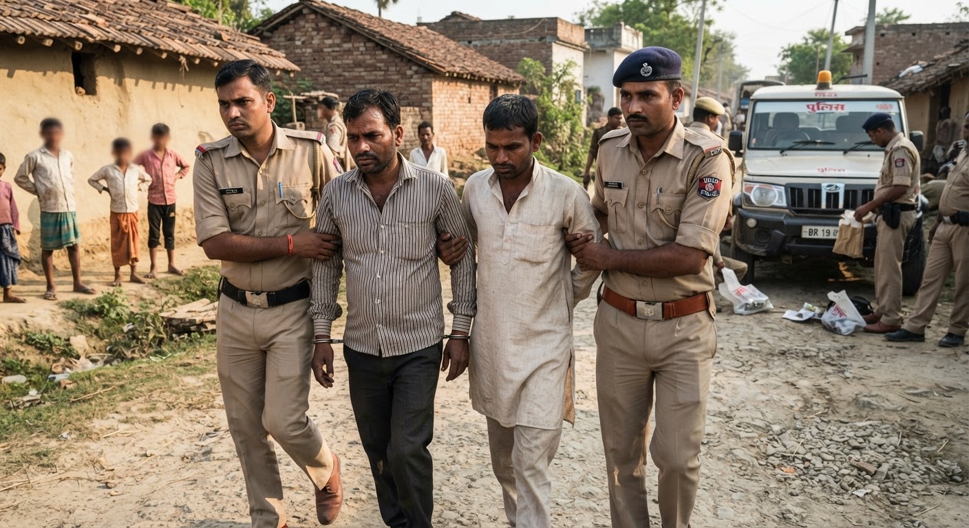 बड़ी कार्रवाई! सिमरी बख्तियारपुर पुलिस ने हथियार और शराब मामले में दो फरार आरोपियों को दबोचा