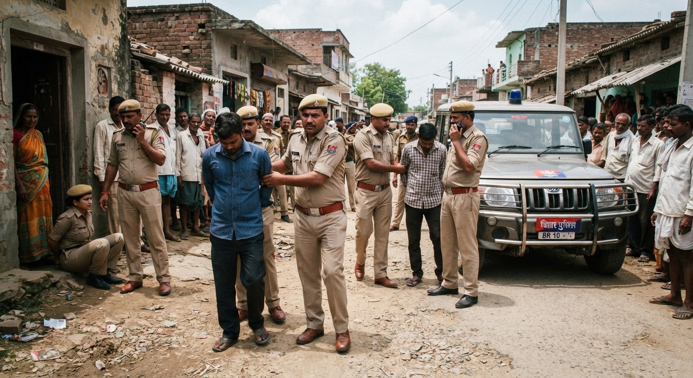 भागलपुर में पुलिस की बड़ी कार्रवाई, सुल्तानगंज और बाथ थाना क्षेत्र से कई वारंटी और अपराधी गिरफ्तार