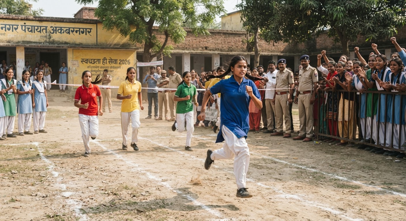 अकबरनगर नगर पंचायत ने बच्चों के लिए खेल प्रतियोगिता कराई