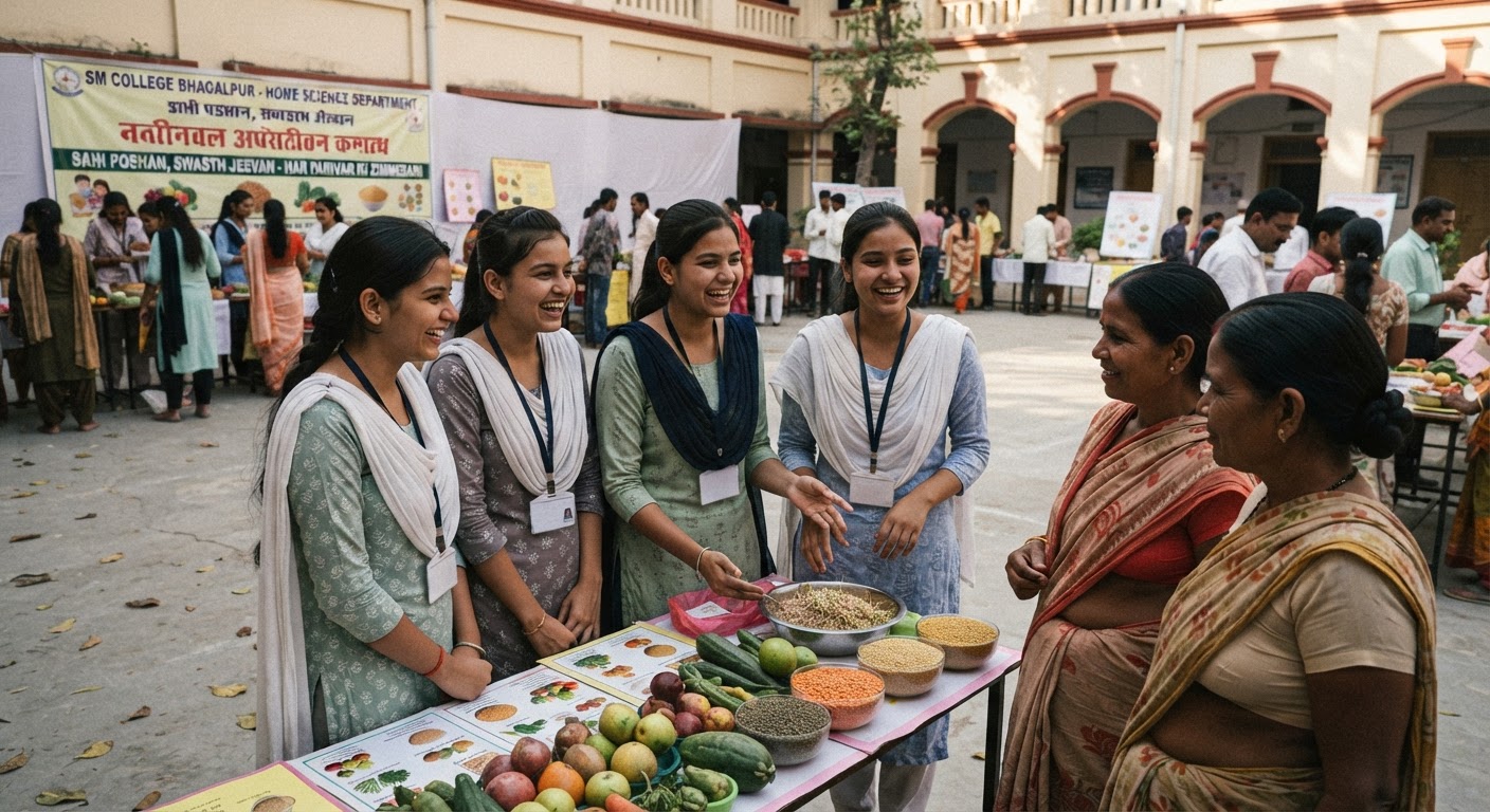 एसएम कॉलेज भागलपुर में राष्ट्रीय पोषण माह का शानदार समापन