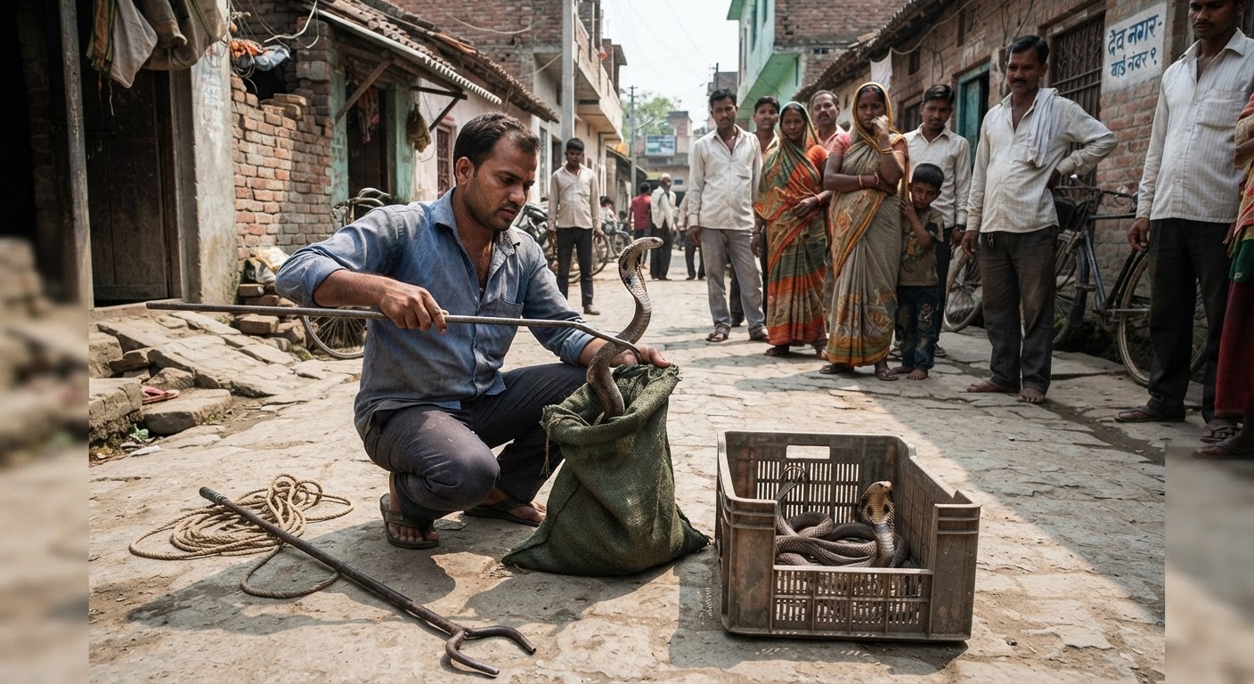फारबिसगंज में मिले चार खतरनाक कोबरा, लोगों में दहशत