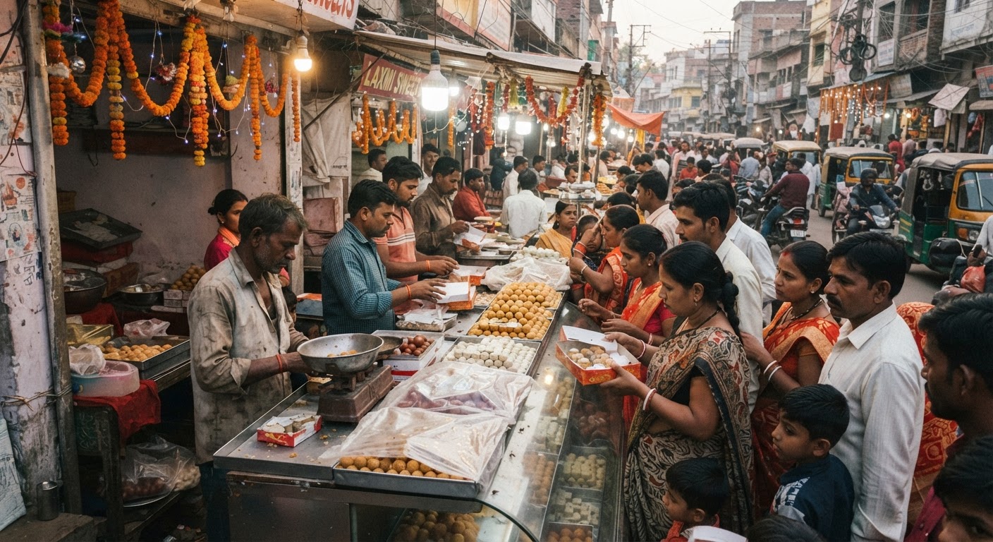 पूर्णिया में त्योहारी मिठाइयों की मांग बढ़ी, साफ-सफाई और मिलावट पर चिंता